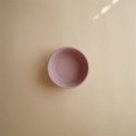 Mushie - Silikonowa miseczka z przyssawką Soft lilac