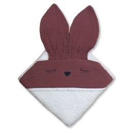 Hi Little One - Ręcznik z kapturem 100 x 100 Sleepy bunny Lavender