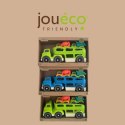 Jouéco - Transporter z 2 autami BIOplastic Blue